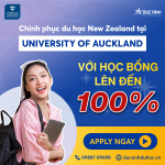 SĂN HỌC BỔNG ĐẾN 100% TỪ UNIVERSITY OF AUCKLAND TRƯỜNG ĐẠI HỌC SỐ 1 TẠI NEW ZEALAND